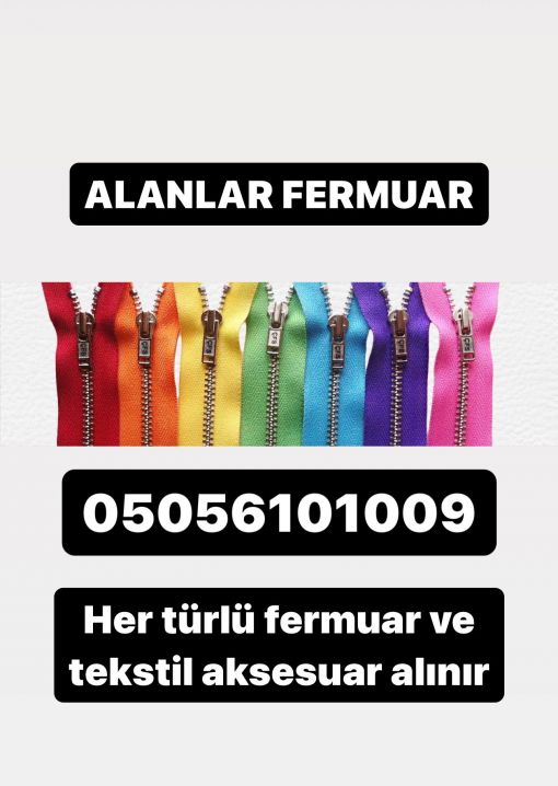  fermuar alanlar piyasaında en iyi fiyatla her türlü fermuar alan firma hizmetinizde, tüm fermuar çeşitleri nakit alınır